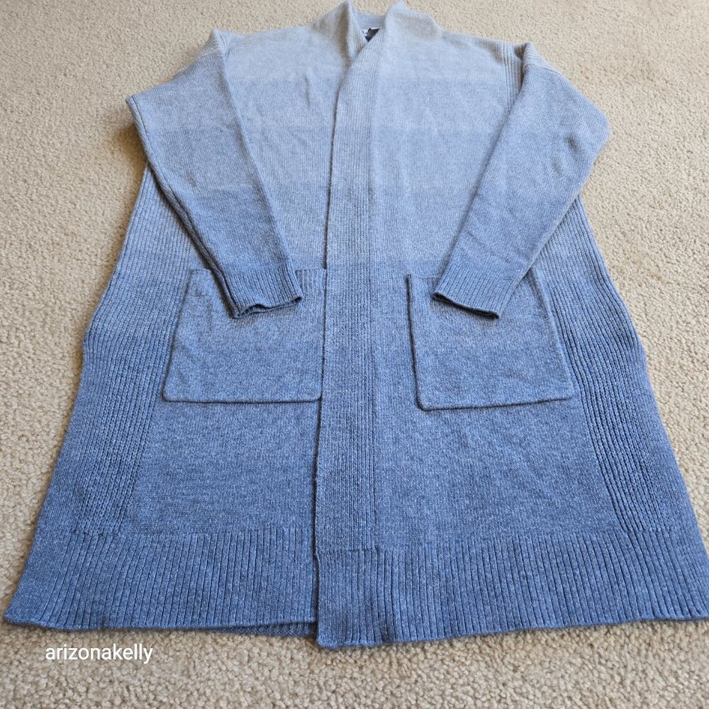 Athleta Spirit Wool Cashmere Ombre Wrap Duster Sweater Cardigan - Picture 5 of 15